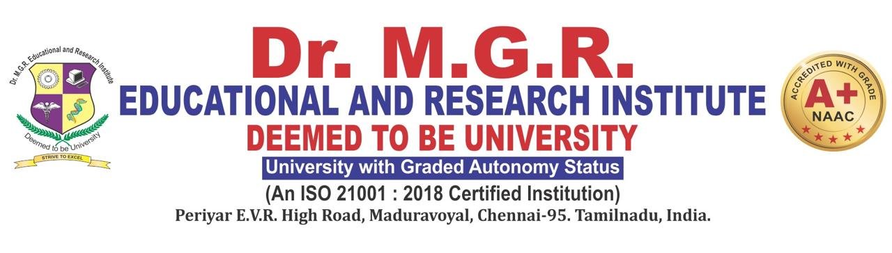 Dr. M.G.R. Educational and Research Institute